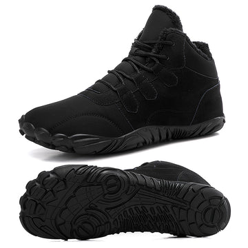 Stepedia Mens Womens Winter Barefoot Shoes Wide Toe Box Winter Boots Faux Fur Zero Drop Sole