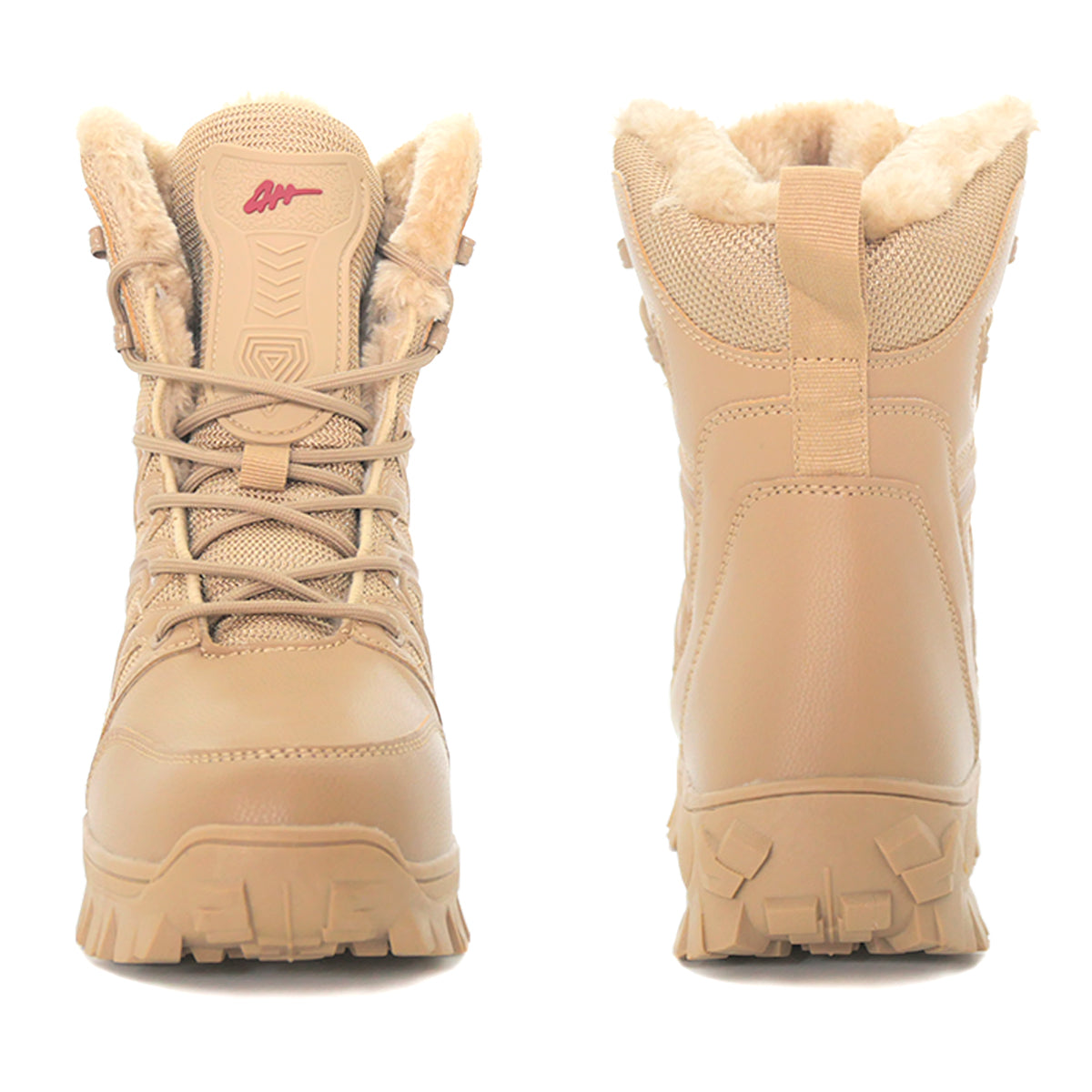 Stepedia Men's Waterproof Snow Boots Warm Insulated Faux Fur Lined Mid Calf Outdoor Winter Boots