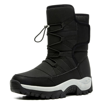 Stepedia Adults Warm Faux Fur Lined Mid Calf Winter Boots Waterproof Snow Boots