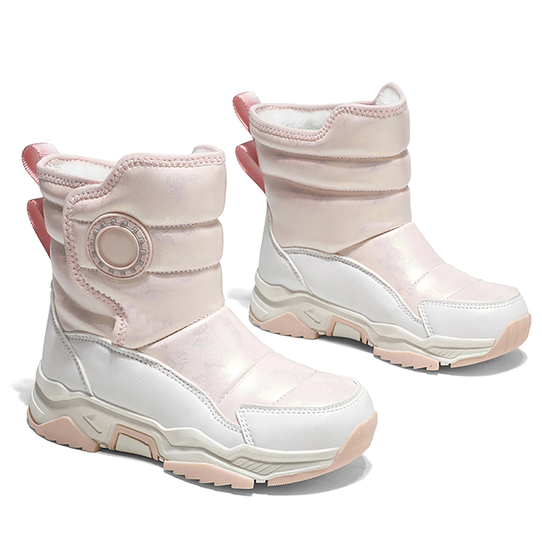 Stepedia Kids Boys Girls Faux Fur Lined Winter Waterproof Warm Snow Boots