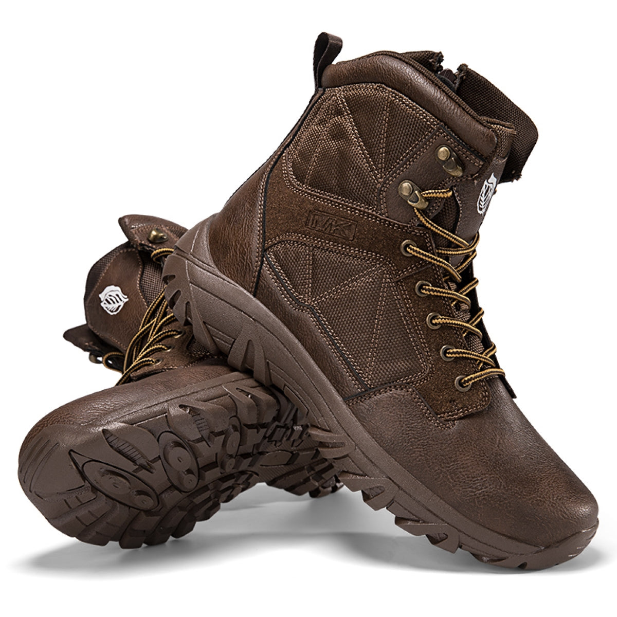 Stepedia Men's Waterproof Hiking Boots Outdoor Mid Trekking Backpacking Mountaineering Shoes