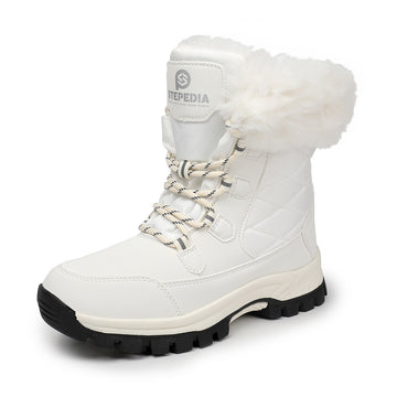 Stepedia Snow Boots Womens Warm Faux Fur Insulated Non-Slip Outdoor Mid Calf Winter Boots
