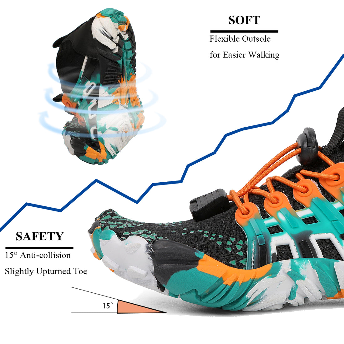 Stepedia Kids Water Shoes Quick-Dry Aqua Shoes