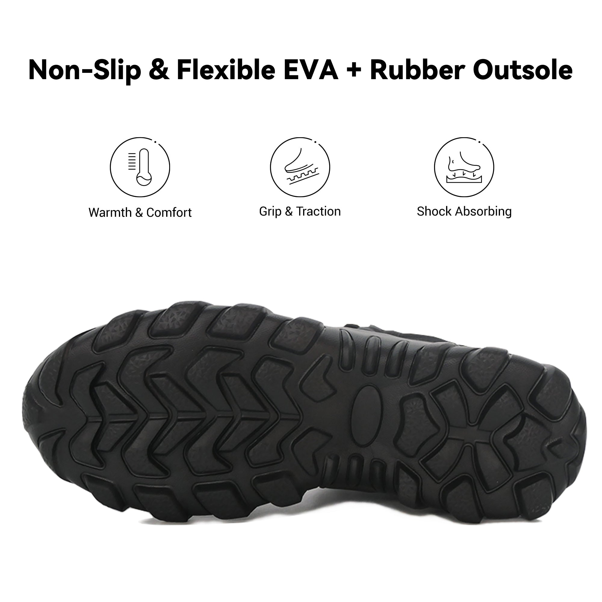 Stepedia Men's Waterproof Hiking Winter Snow Boots