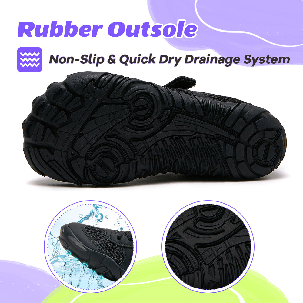 Stepedia Kids Girls Boys Water Shoes Wide Barefoot Shoes Kids Anti-Slip Beach Shoes Lightweight Hiking Aqua Shoes