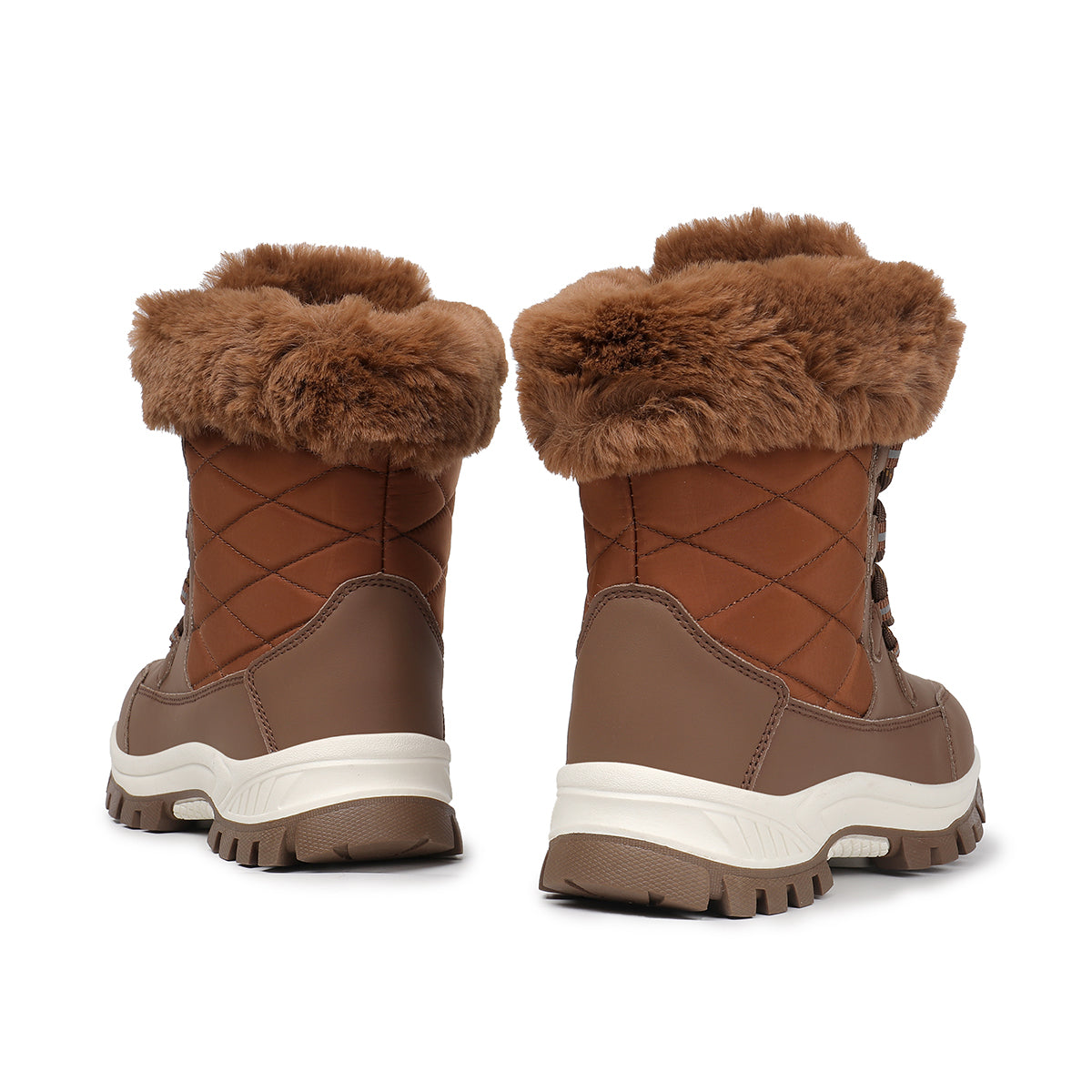 Stepedia Snow Boots Womens Warm Faux Fur Insulated Non-Slip Outdoor Mid Calf Winter Boots