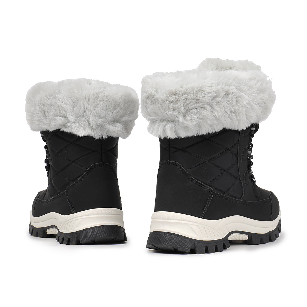 Stepedia Snow Boots Womens Warm Faux Fur Insulated Non-Slip Outdoor Mid Calf Winter Boots