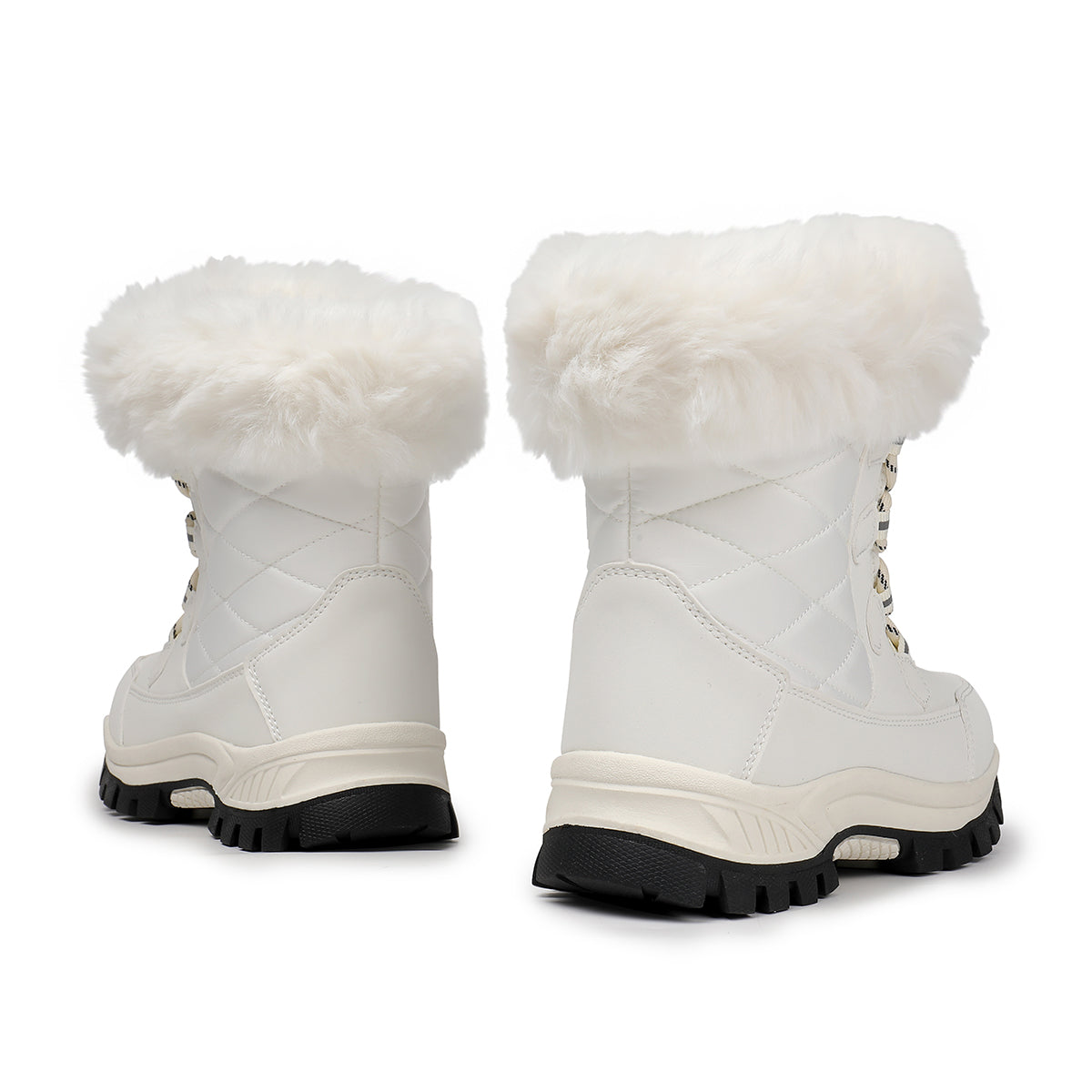 Stepedia Snow Boots Womens Warm Faux Fur Insulated Non-Slip Outdoor Mid Calf Winter Boots