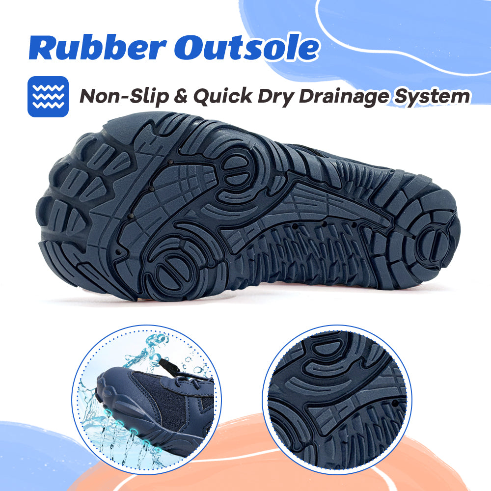 Stepedia Barefoot Wide Water Shoes for Kids Boys Girls and Quick-Dry Sneakers for Hiking Swimming Beach Walking