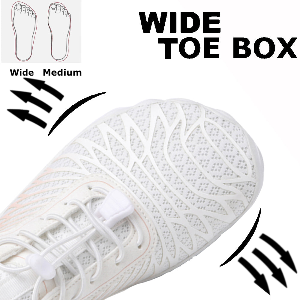 Stepedia Women's Wide Toe Box Barefoot Water Shoes Quick Dry Athletic Hiking Shoes