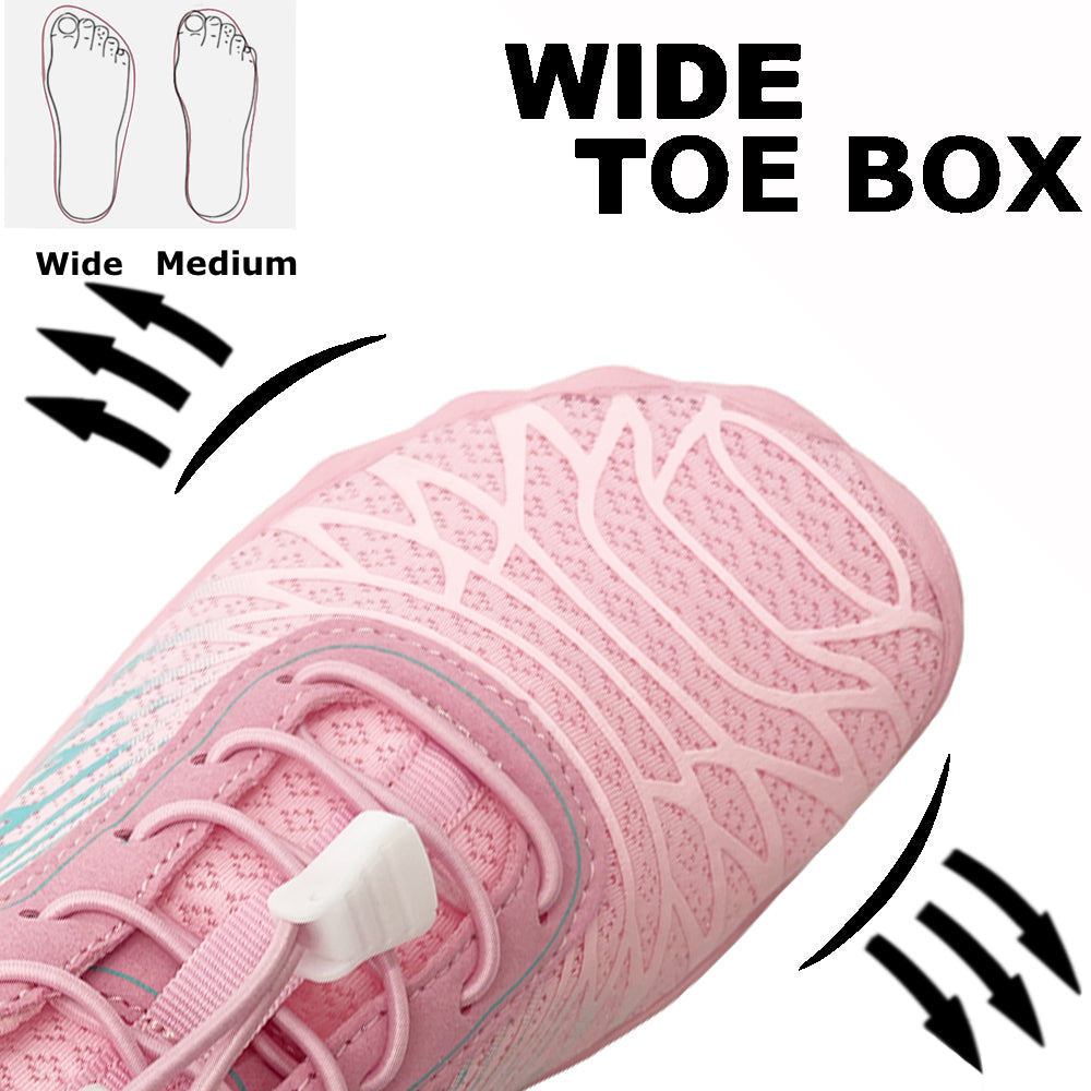 Stepedia Women's Wide Toe Box Barefoot Water Shoes Quick Dry Athletic Hiking Shoes