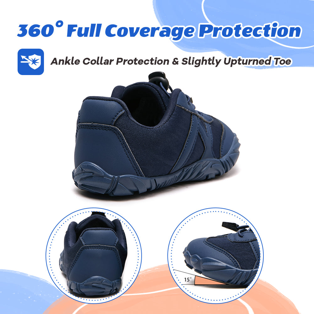 Stepedia Barefoot Wide Water Shoes for Kids Boys Girls and Quick-Dry Sneakers for Hiking Swimming Beach Walking