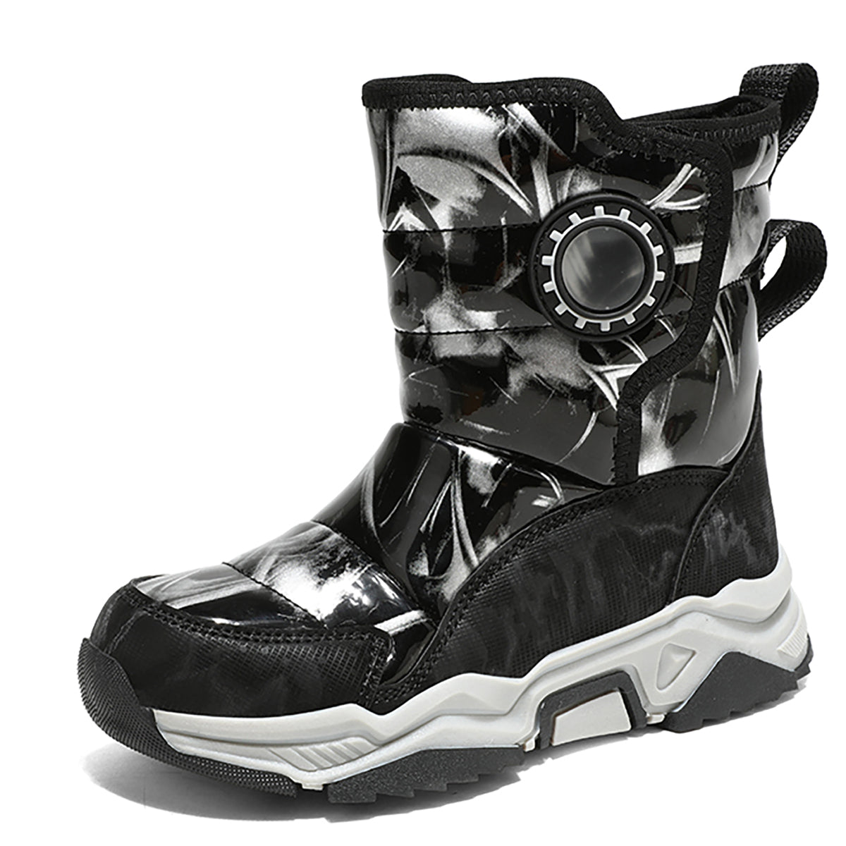 Stepedia Kids Boys Girls Faux Fur Lined Winter Waterproof Warm Snow Boots