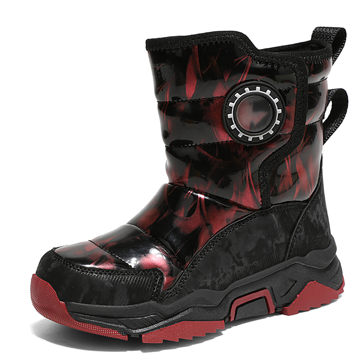 Stepedia Kids Boys Girls Faux Fur Lined Winter Waterproof Warm Snow Boots