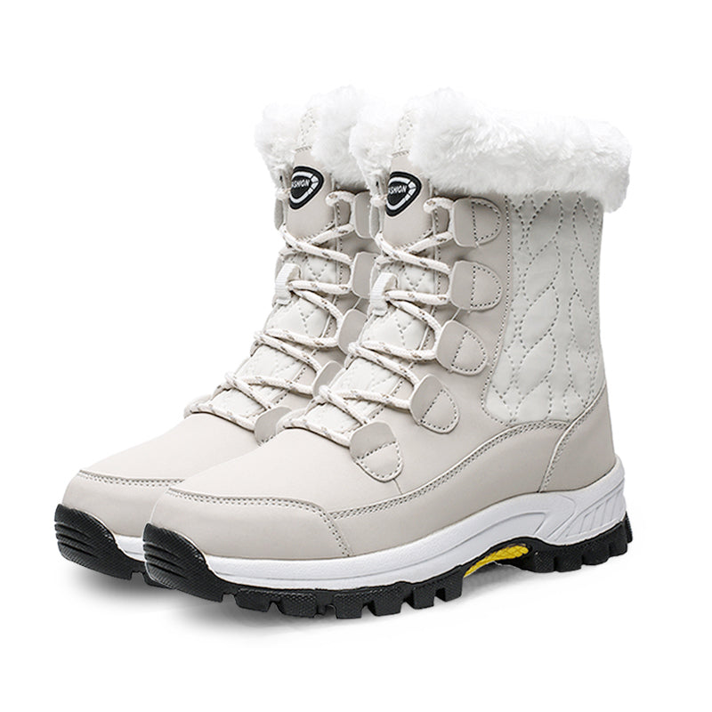 Stepedia Women's Snow Boots Warm Insulated Faux Fur Lined Waterproof Mid-Calf Winter Boots