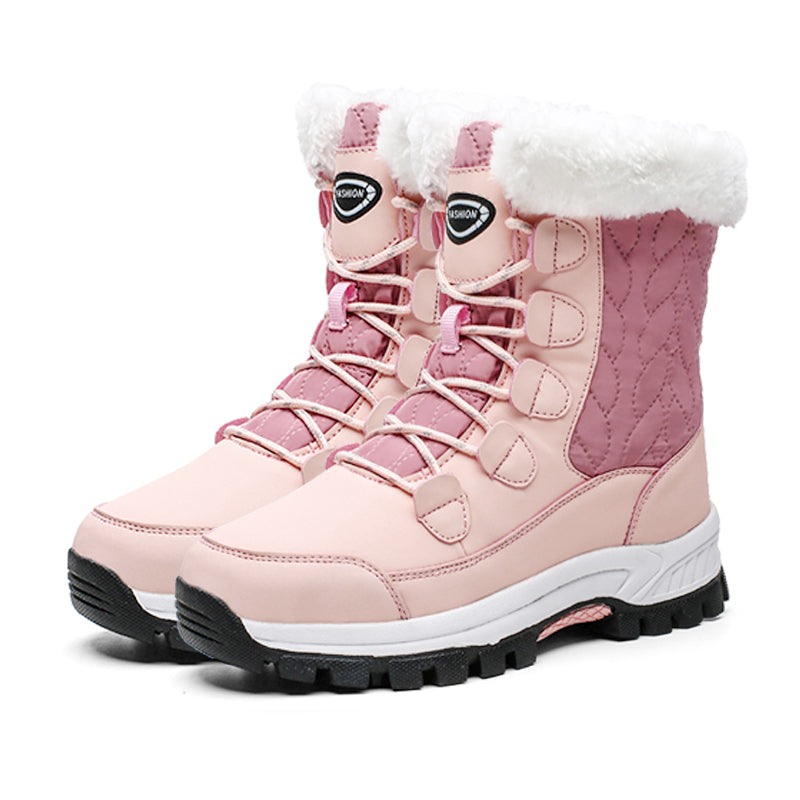 Stepedia Women's Snow Boots Warm Insulated Faux Fur Lined Waterproof Mid-Calf Winter Boots