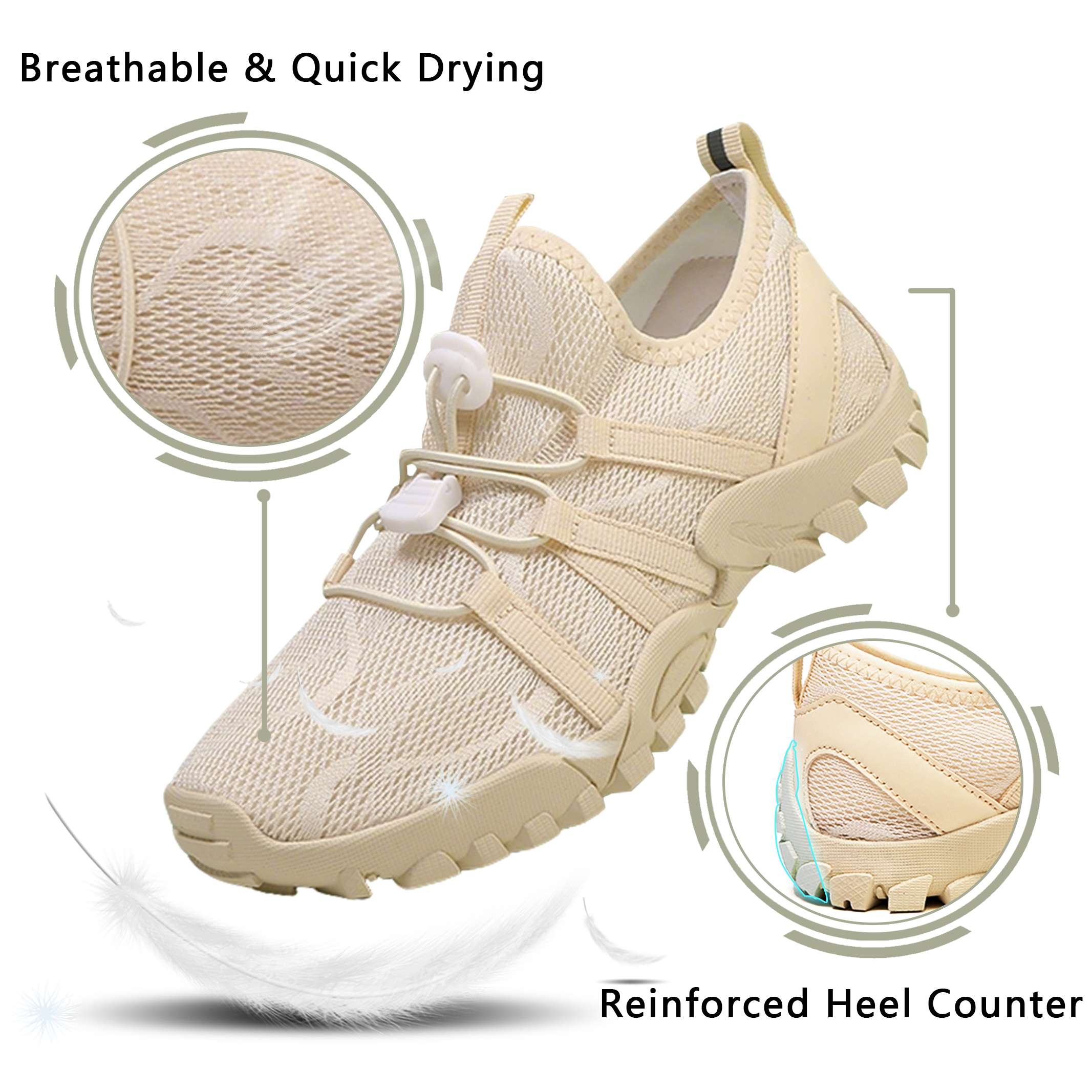 Stepedia Womens Mens Hiking Water Shoes Barefoot Aqua Shoes Beach Quick Dry Shoes