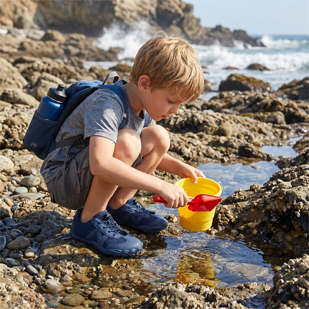 Stepedia Barefoot Wide Water Shoes for Kids Boys Girls and Quick-Dry Sneakers for Hiking Swimming Beach Walking