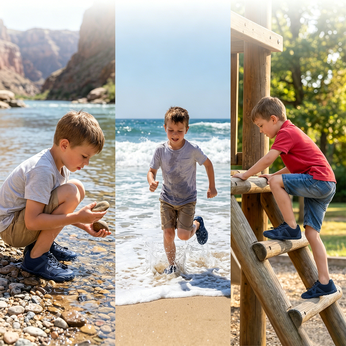 Stepedia Barefoot Wide Water Shoes for Kids Boys Girls and Quick-Dry Sneakers for Hiking Swimming Beach Walking
