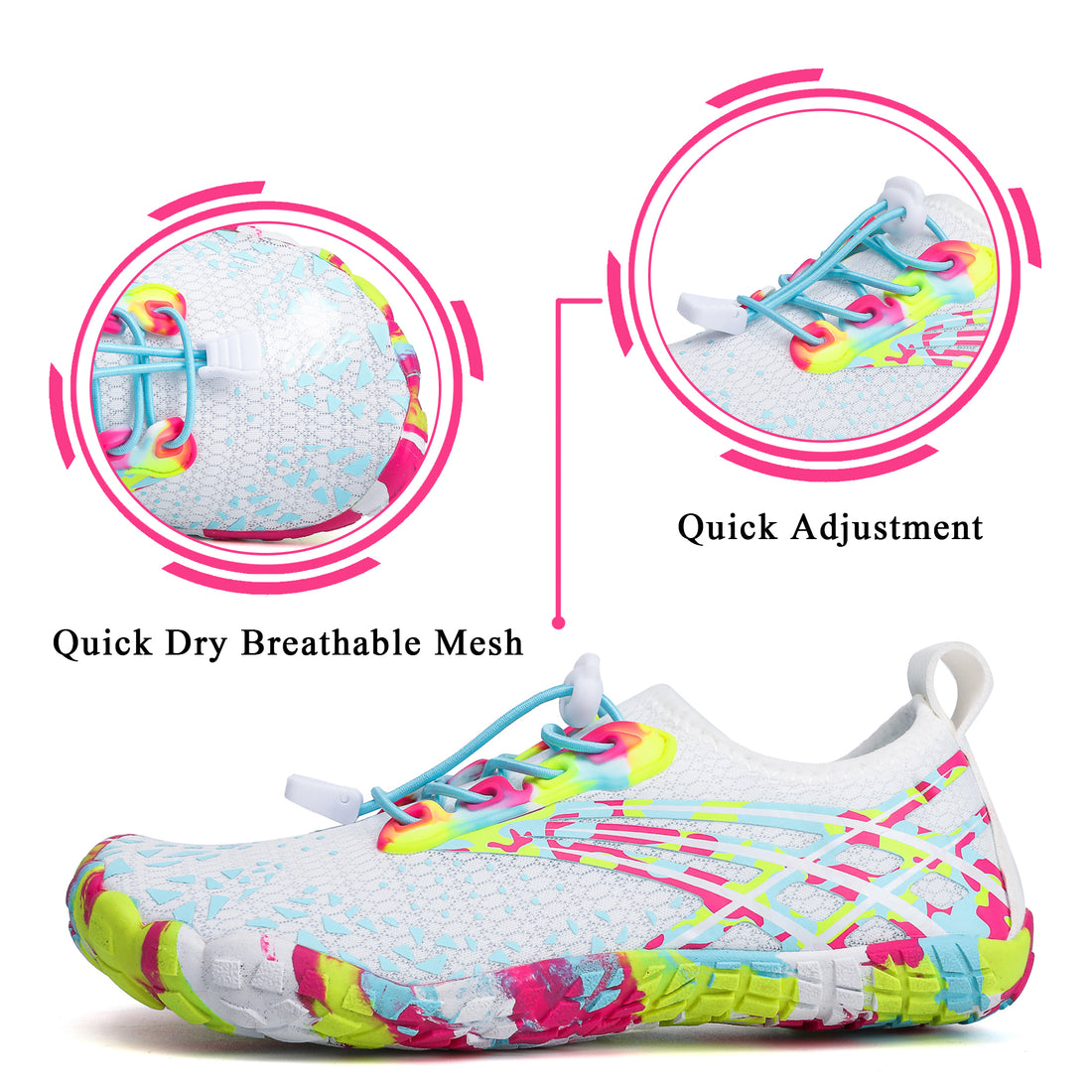 Stepedia Athletic Water Shoes for Women Men Quick Dry Outdoor Hiking Aqua Shoes