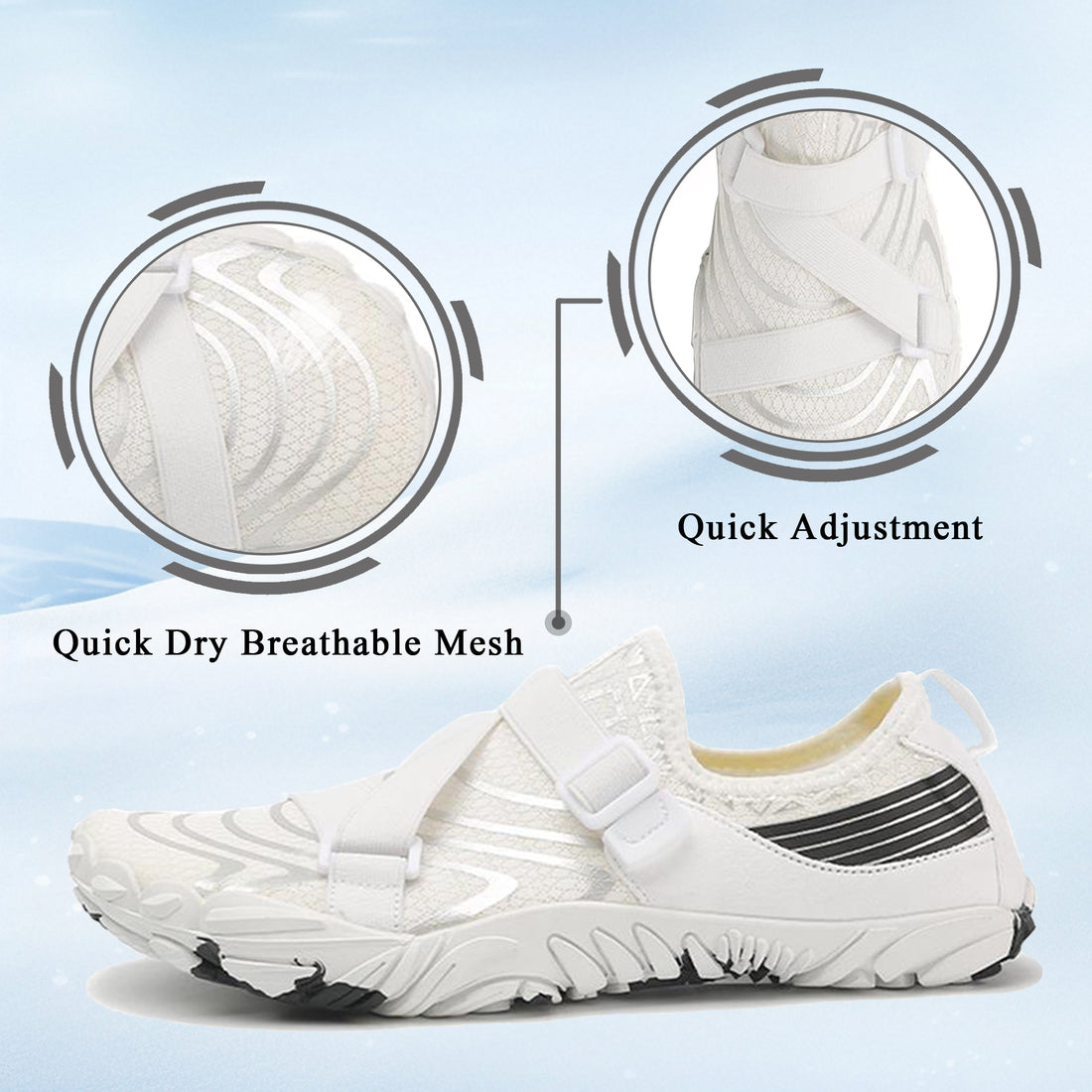 Stepedia Quick Dry Water Shoes Aqua Shoes Breathable Barefoot Swim Shoes for Women