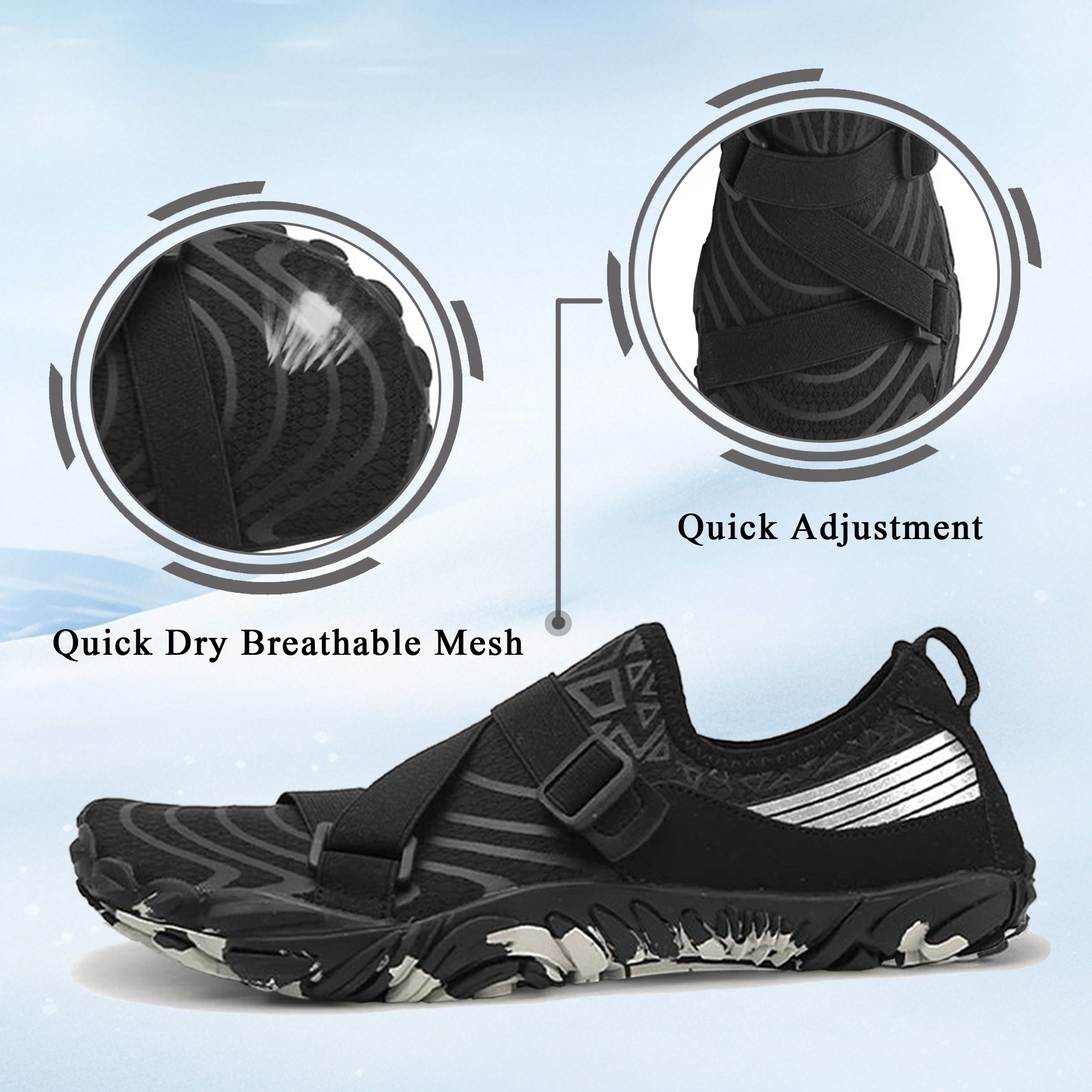 Stepedia Quick Dry Water Shoes Aqua Shoes Breathable Barefoot Swim Shoes for Women