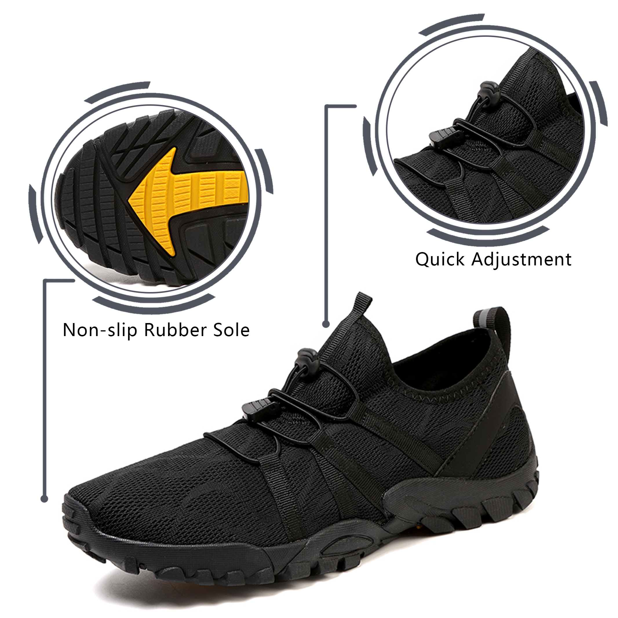 Stepedia Womens Mens Hiking Water Shoes Barefoot Aqua Shoes Beach Quick Dry Shoes