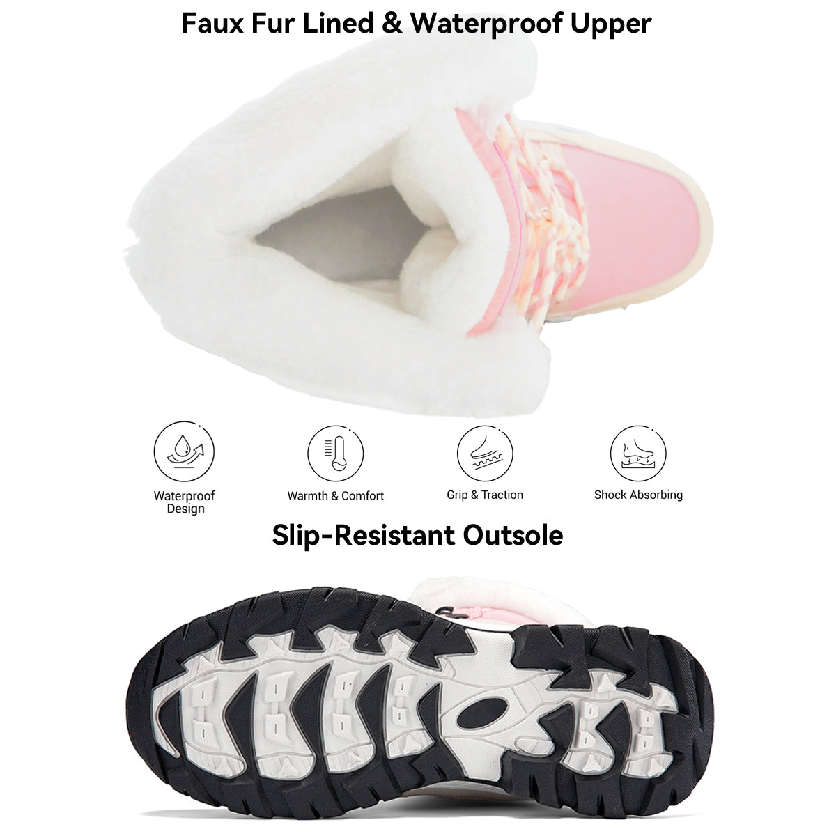 Stepedia Winter Snow Boots Womens Mid Calf Boots