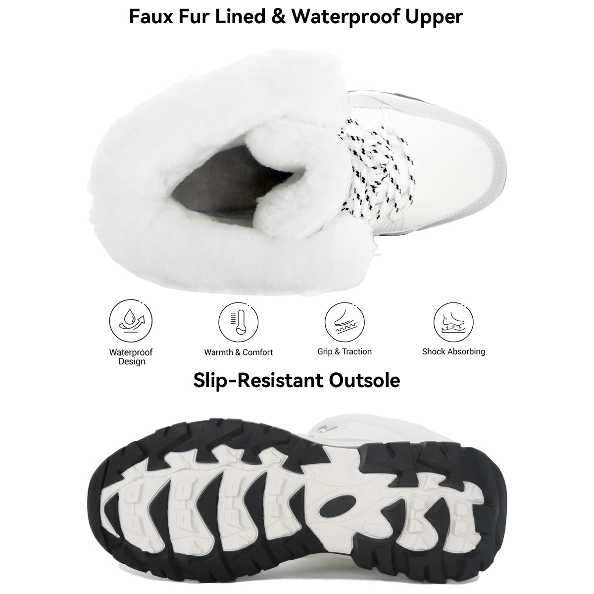 Stepedia Winter Snow Boots Womens Mid Calf Boots