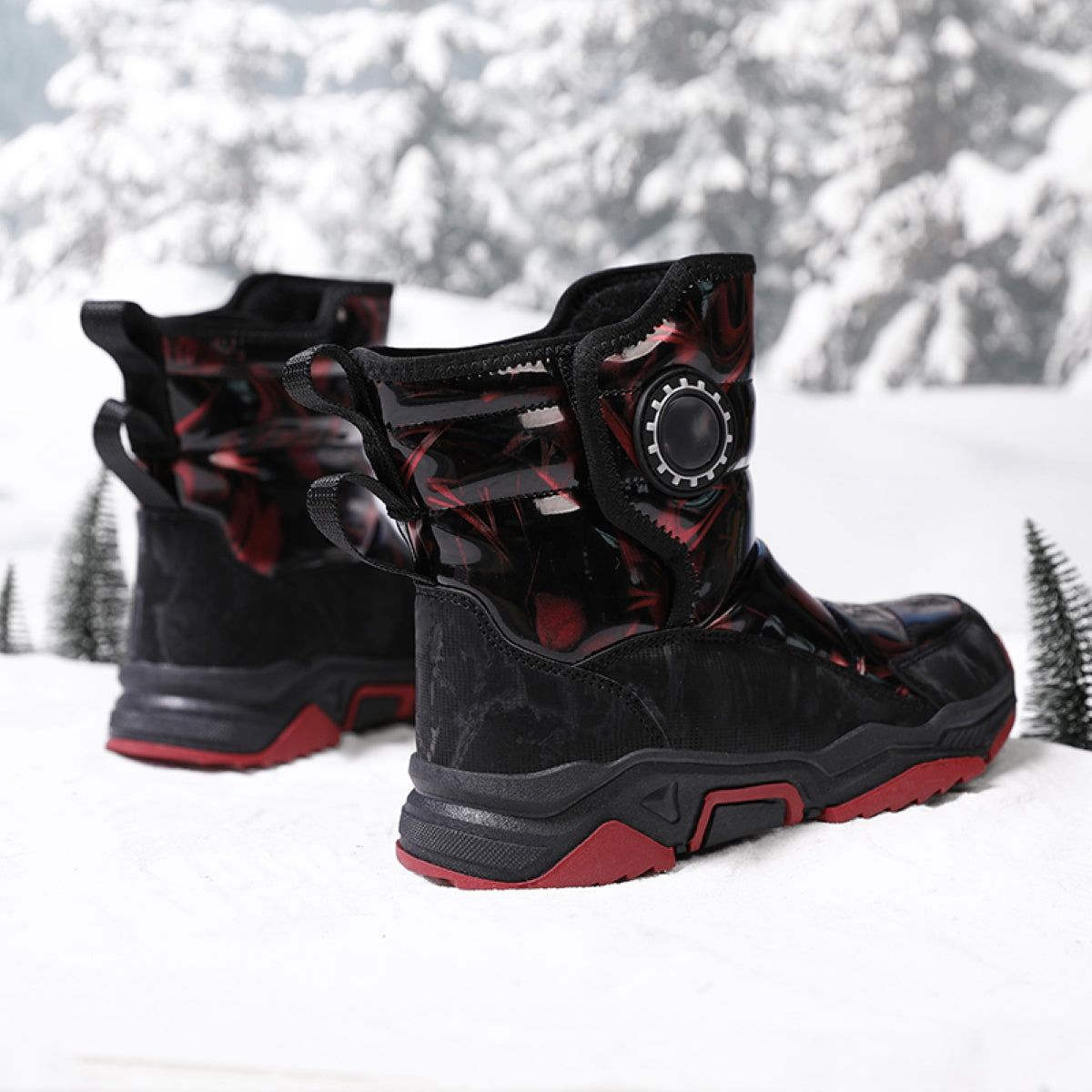 Stepedia Kids Boys Girls Faux Fur Lined Winter Waterproof Warm Snow Boots