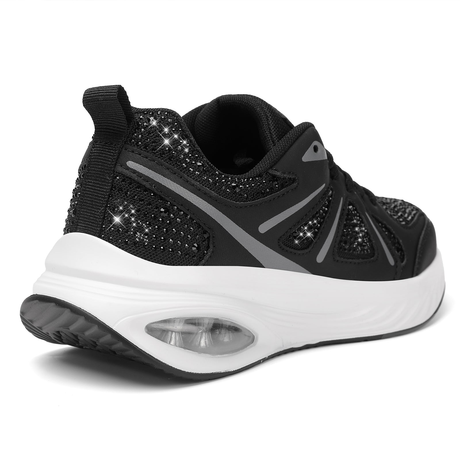 Stepedia Womens Air Cushion Sneakers Rhinestone Lightweight Walking Shoes Breathable Tennis Shoes