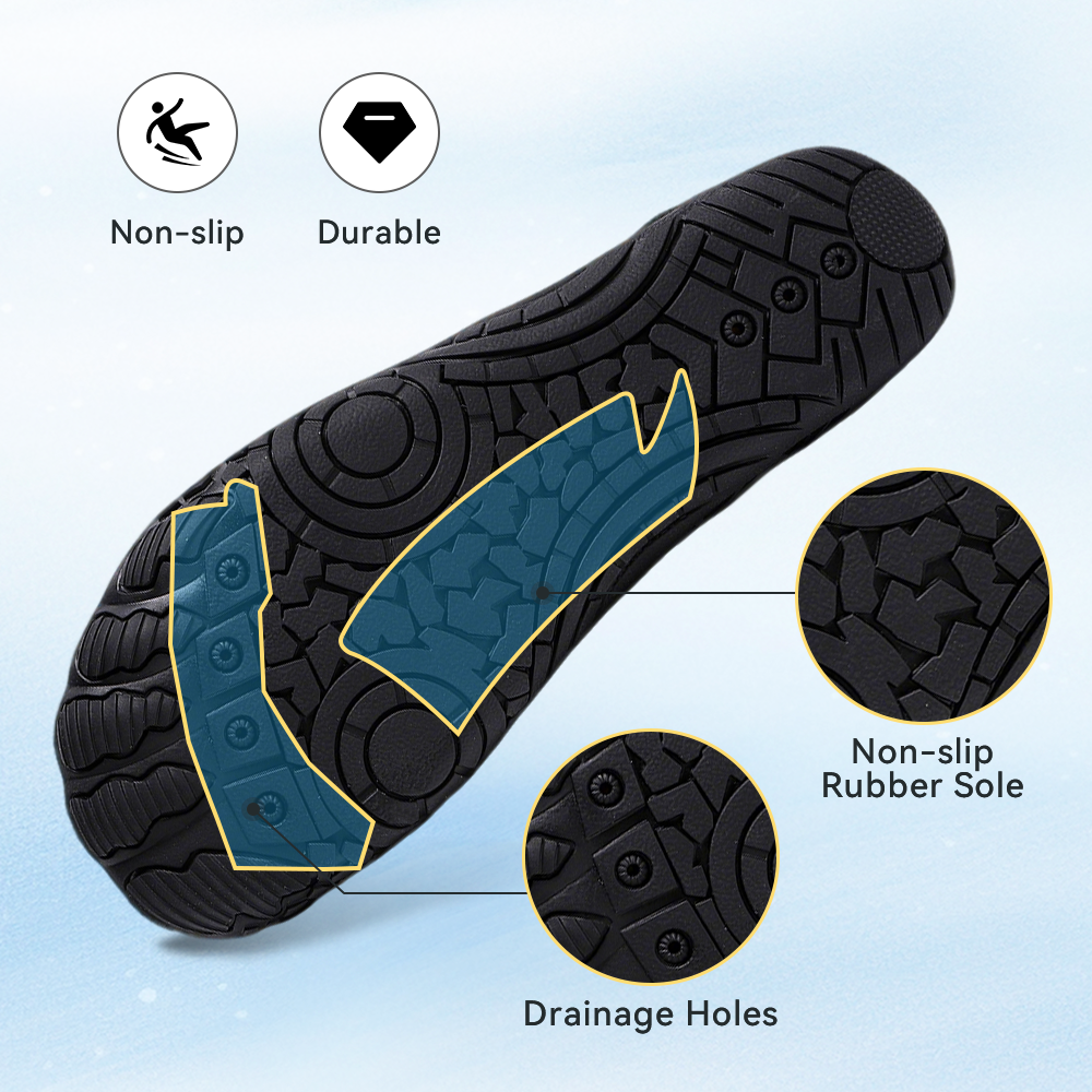 Stepedia Womens Mens Water Shoes Quick Dry Barefoot Wide Toe Box Aqua Swim Beach Shoes