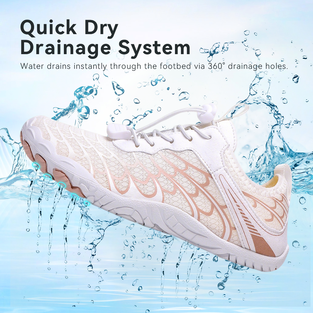 Stepedia Womens Mens Water Shoes Quick Dry Barefoot Wide Toe Box Aqua Swim Beach Shoes