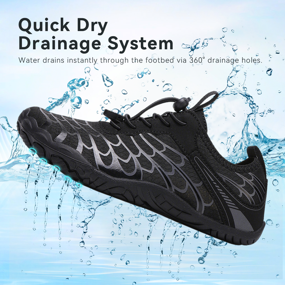 Stepedia Womens Mens Water Shoes Quick Dry Barefoot Wide Toe Box Aqua Swim Beach Shoes