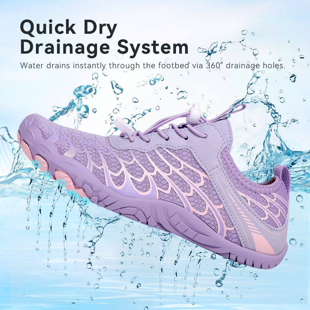 Stepedia Womens Mens Water Shoes Quick Dry Barefoot Wide Toe Box Aqua Swim Beach Shoes