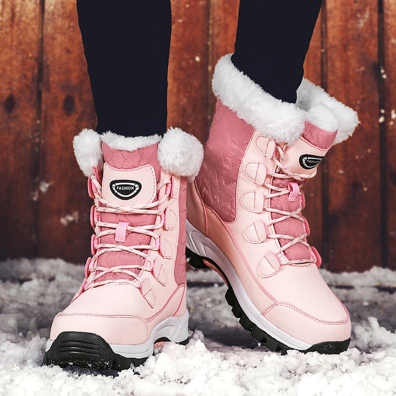 Stepedia Women's Snow Boots Warm Insulated Faux Fur Lined Waterproof Mid-Calf Winter Boots