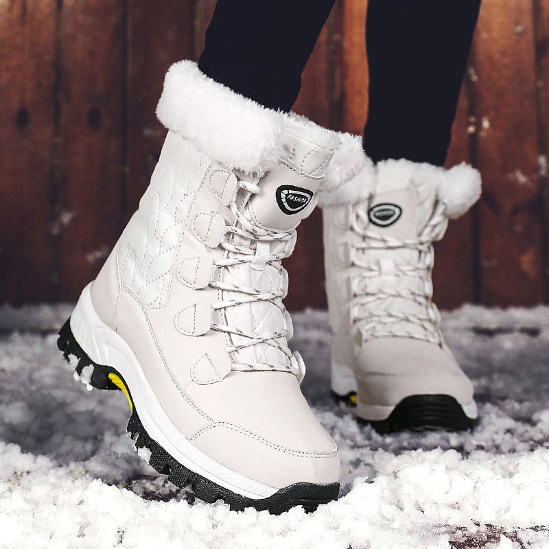 Stepedia Women's Snow Boots Warm Insulated Faux Fur Lined Waterproof Mid-Calf Winter Boots