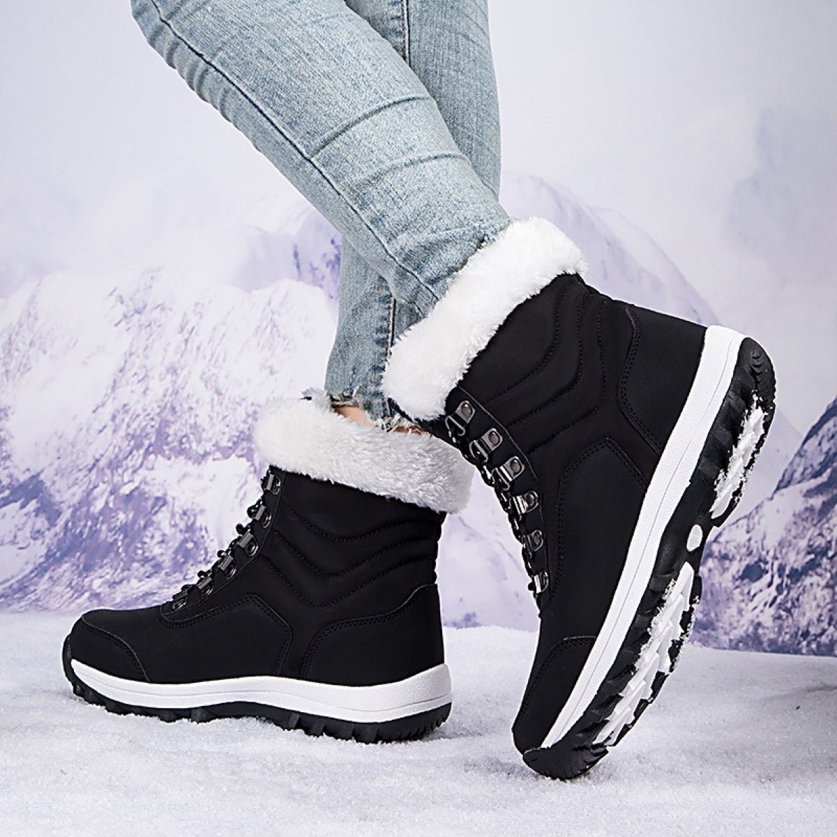 Stepedia Women's Snow Boots Cozy Insulated Winter Boots