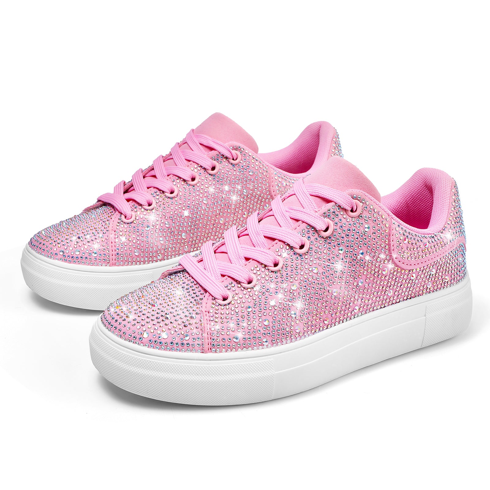 Stepedia Platform Sneakers Shiny Dressy Bedazzled Wedding Bridal Walking Shoes