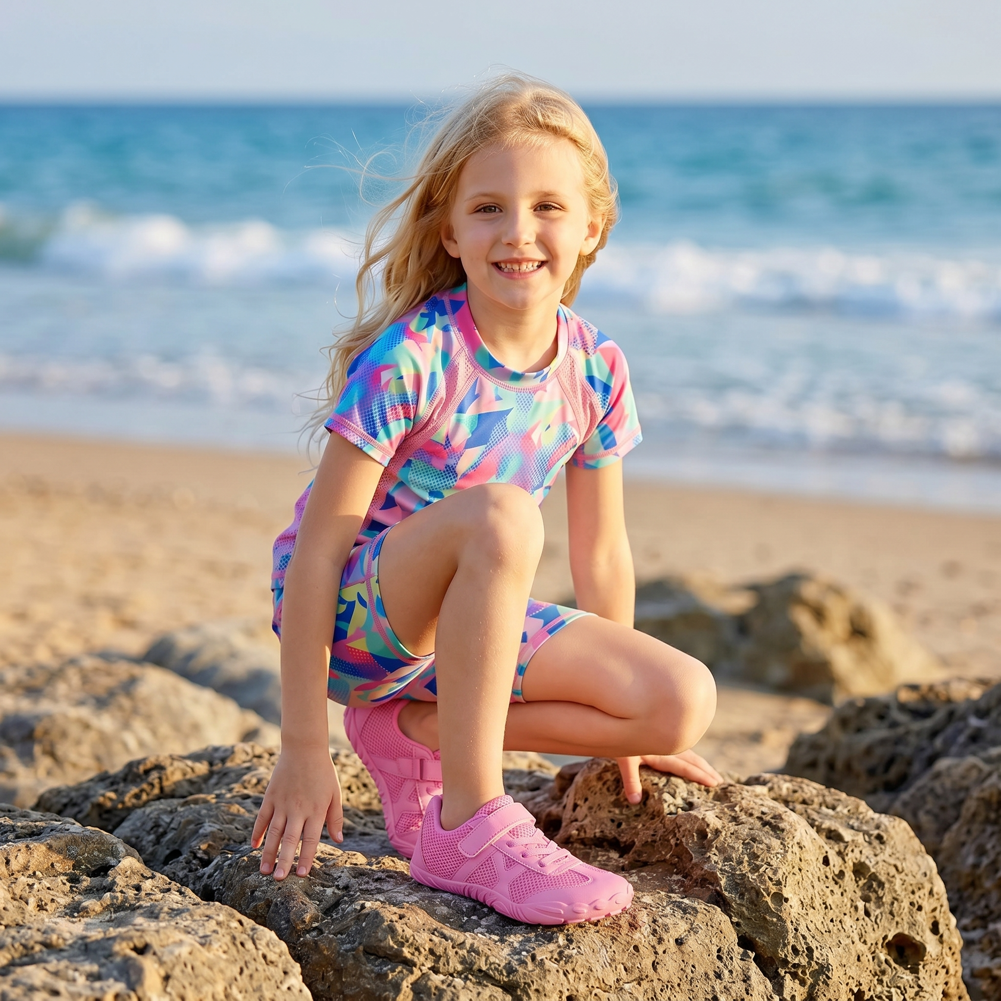 Stepedia Kids Girls Boys Water Shoes Wide Barefoot Shoes Kids Anti-Slip Beach Shoes Lightweight Hiking Aqua Shoes