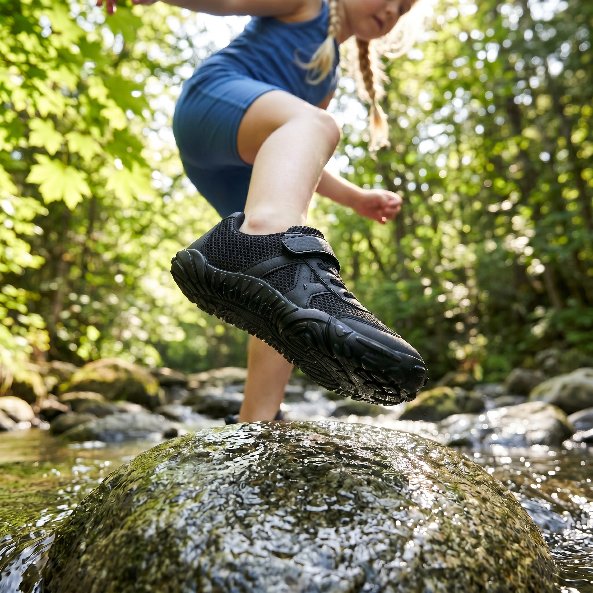 Stepedia Kids Girls Boys Water Shoes Wide Barefoot Shoes Kids Anti-Slip Beach Shoes Lightweight Hiking Aqua Shoes