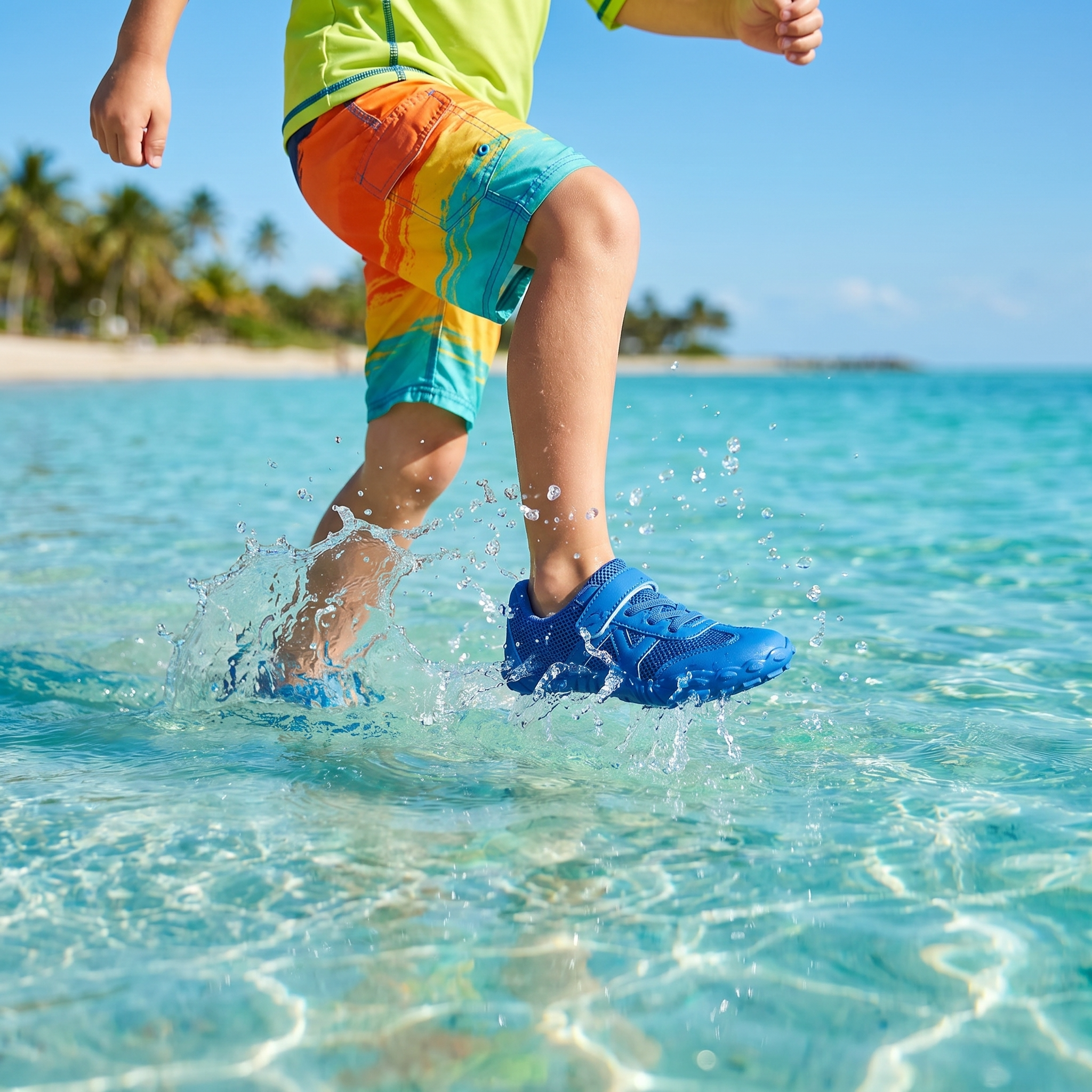 Stepedia Kids Girls Boys Water Shoes Wide Barefoot Shoes Kids Anti-Slip Beach Shoes Lightweight Hiking Aqua Shoes