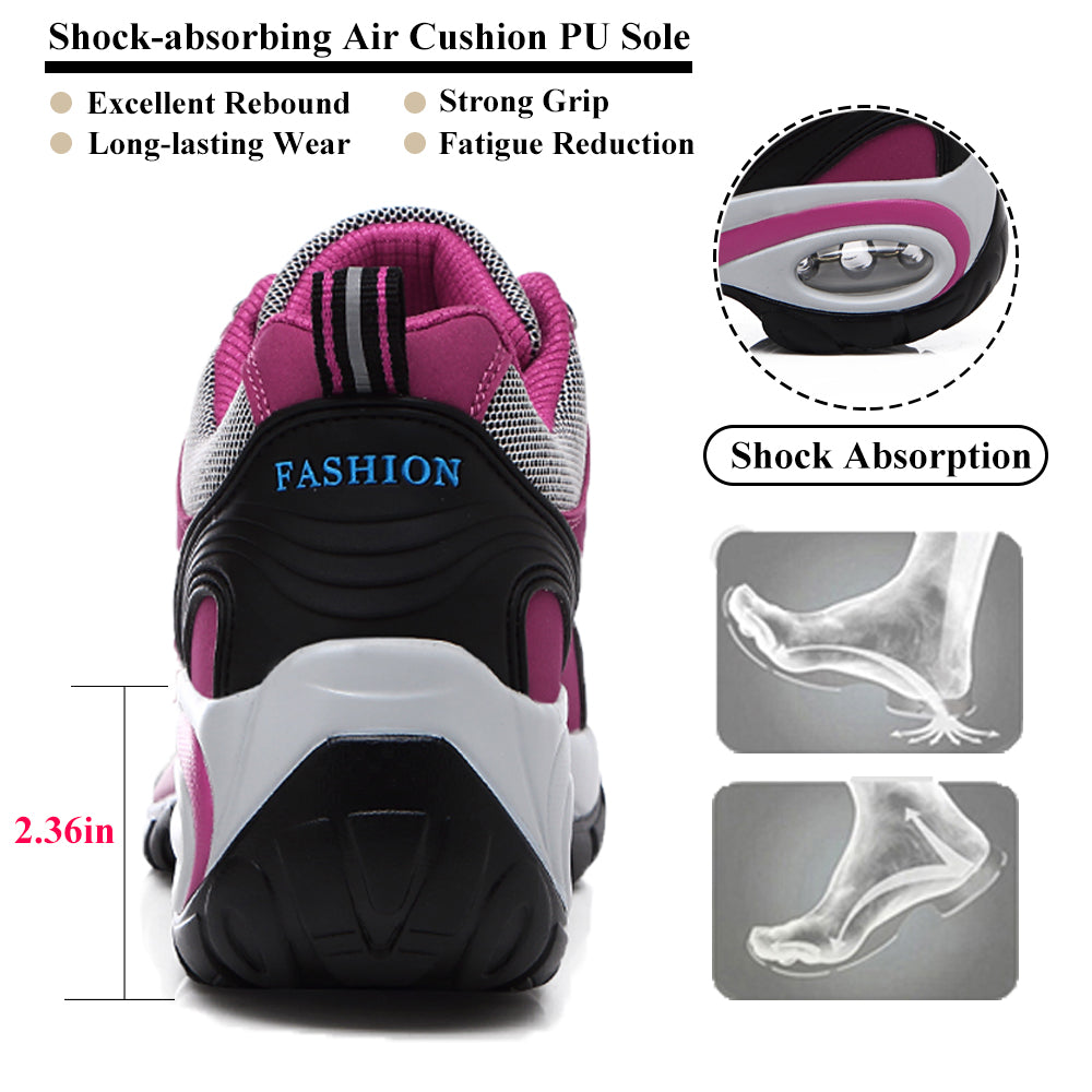 Stepedia Hiking Shoes Women Outdoor Lightweight Air Cushion Boots for Trekking Camping Walking Running