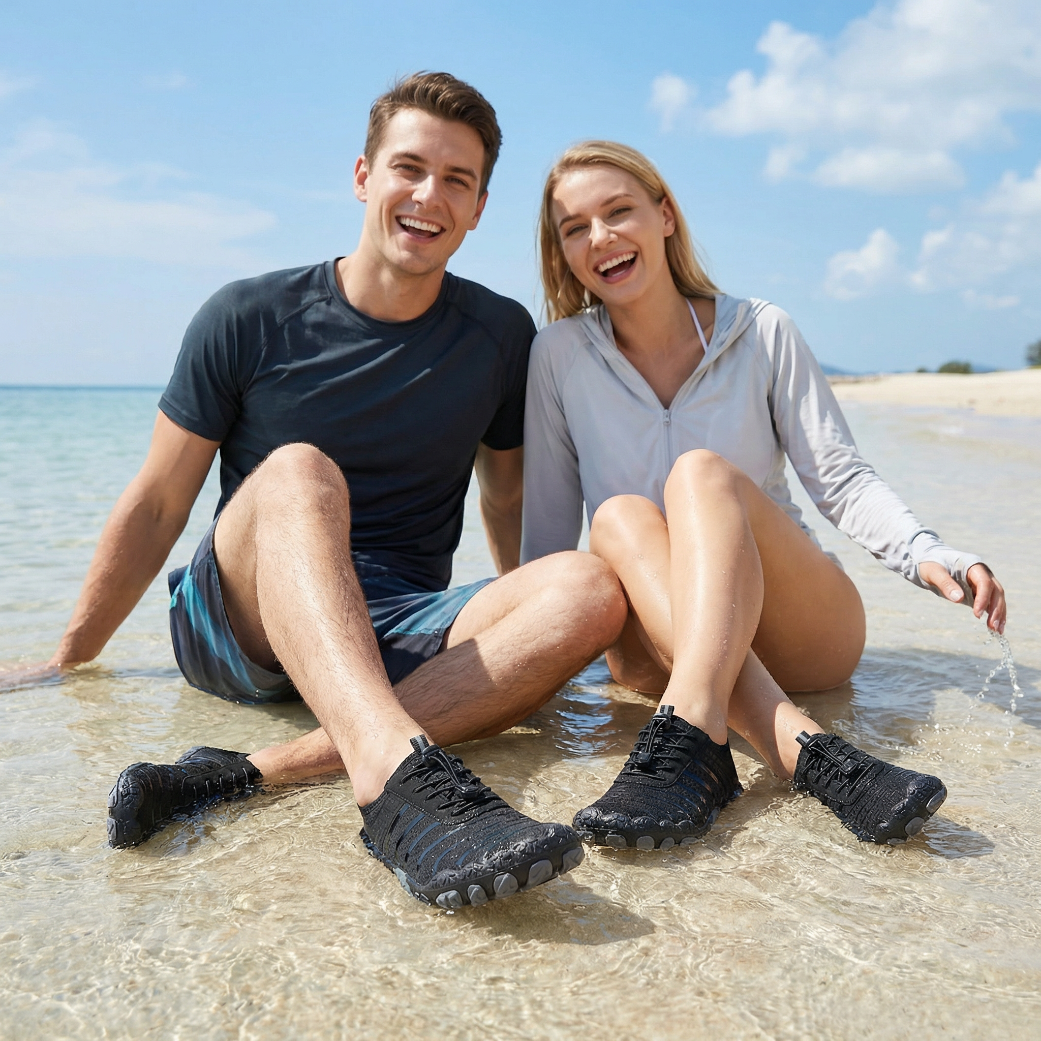Stepedia Water Shoes Men's Women's Swim Shoes Beach Barefoot Quick-Dry Aqua Pool Shoes Swimming Surfing