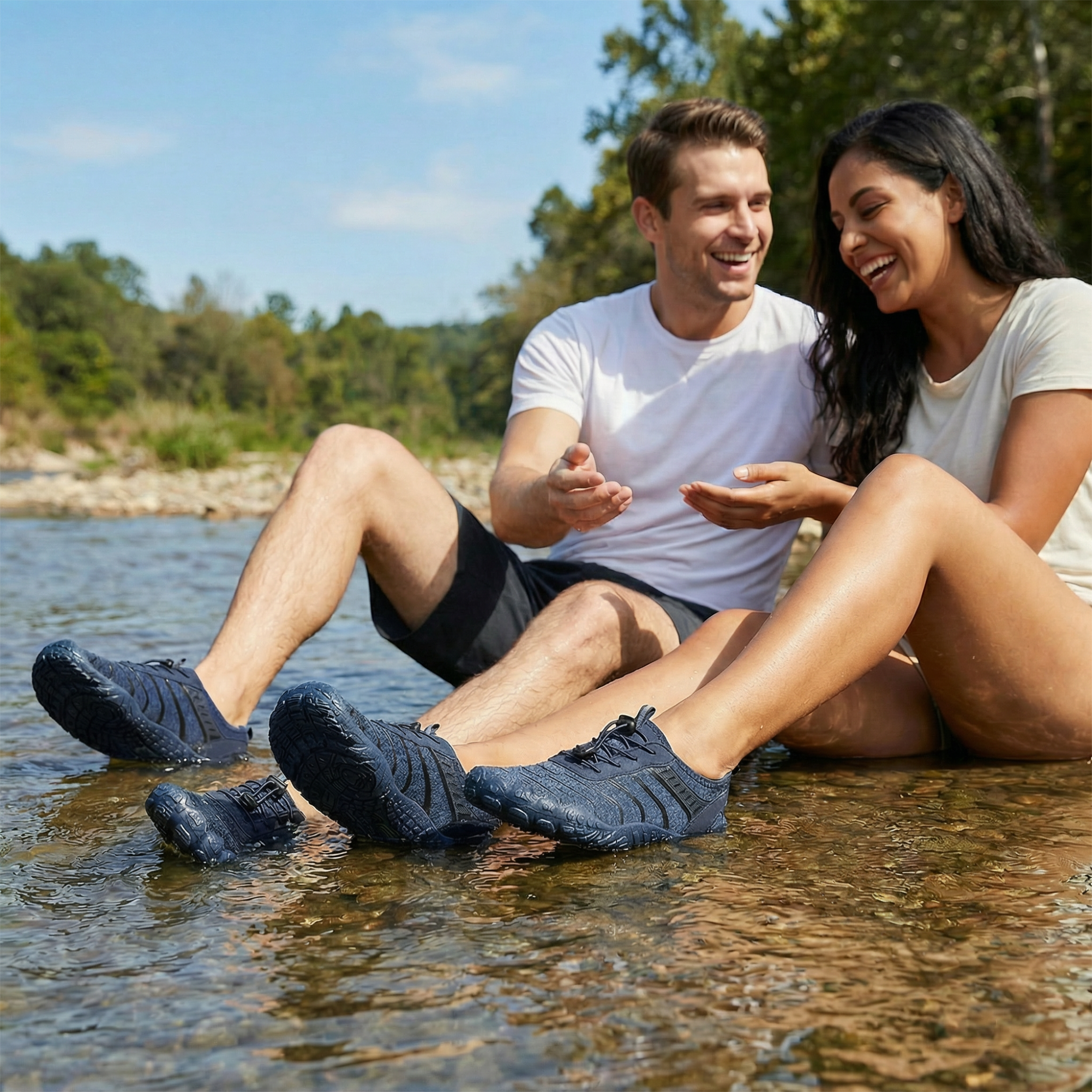 Stepedia Water Shoes Men's Women's Swim Shoes Beach Barefoot Quick-Dry Aqua Pool Shoes Swimming Surfing